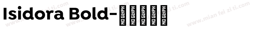 Isidora Bold字体转换